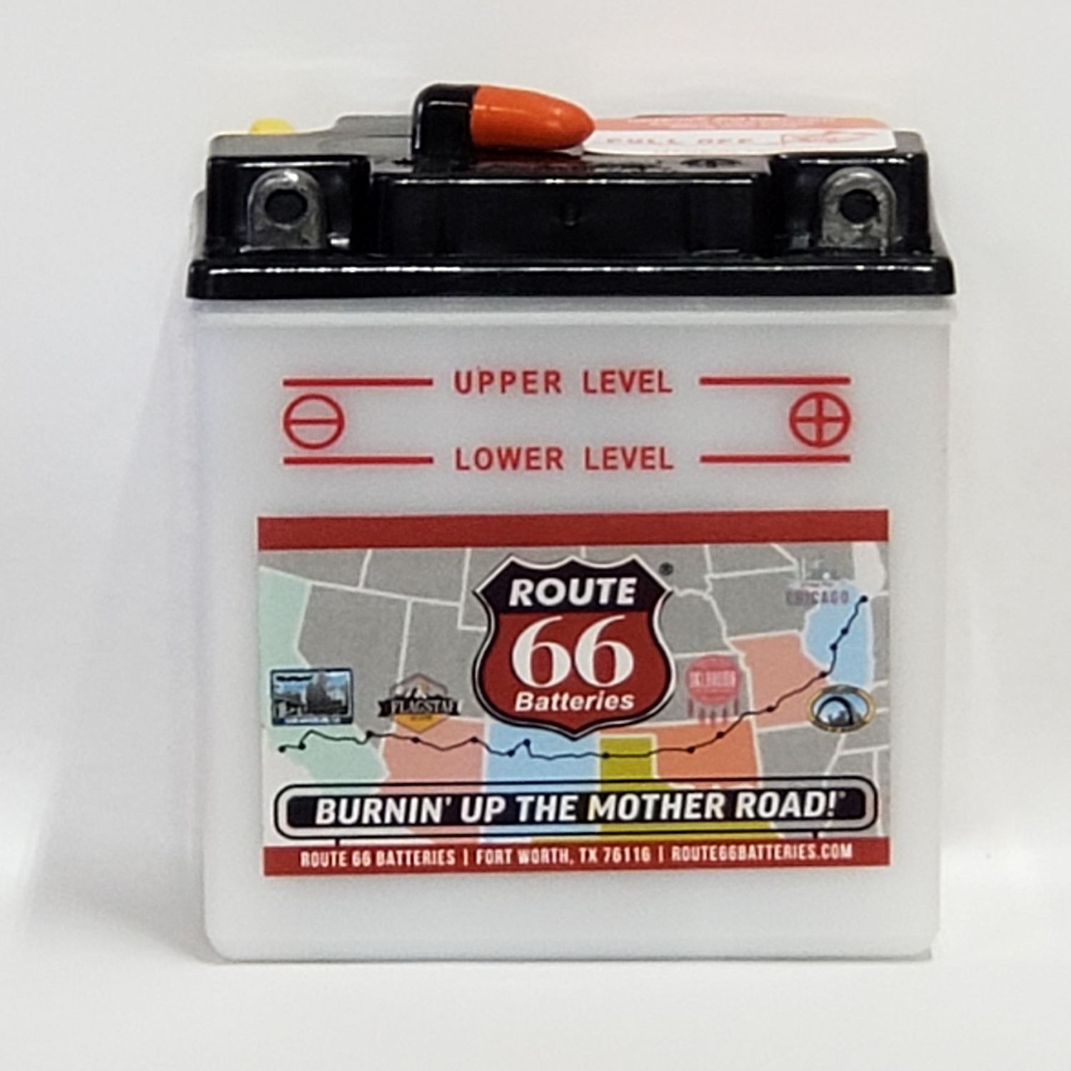 Route 66 Batteries Group 6N63B Conventional Power Sport Battery