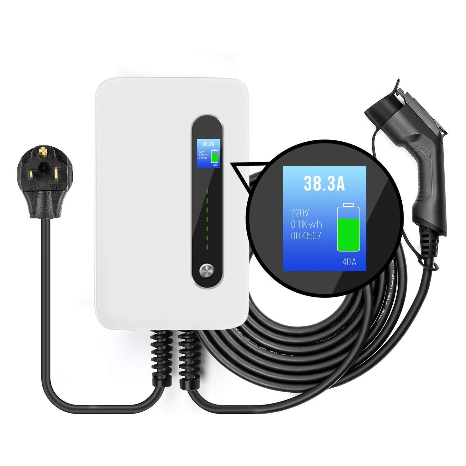 Lectron 240 Volt 40 Amps Level 2 Electric Vehicle Charging Station with