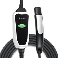 Lectron 12 and 32 Amp Level 1 and 2 Portable Tesla Charger with NEMA 5-15 and 14-50 Dual Charging Plugs