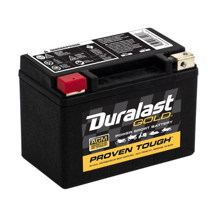 Duralast Gold Group BTX9 AGM Ready-to-Ride Power Sport Battery 120 CCA