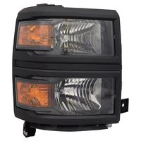 Keystone Collision Headlight Assembly GM2503395C for 2014 Chevrolet Silverado 1500