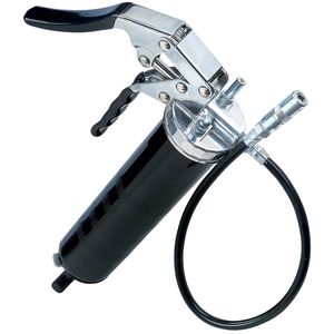 Lumax Heavy Duty Deluxe Pistol Grease Gun with 18in Flex Hose