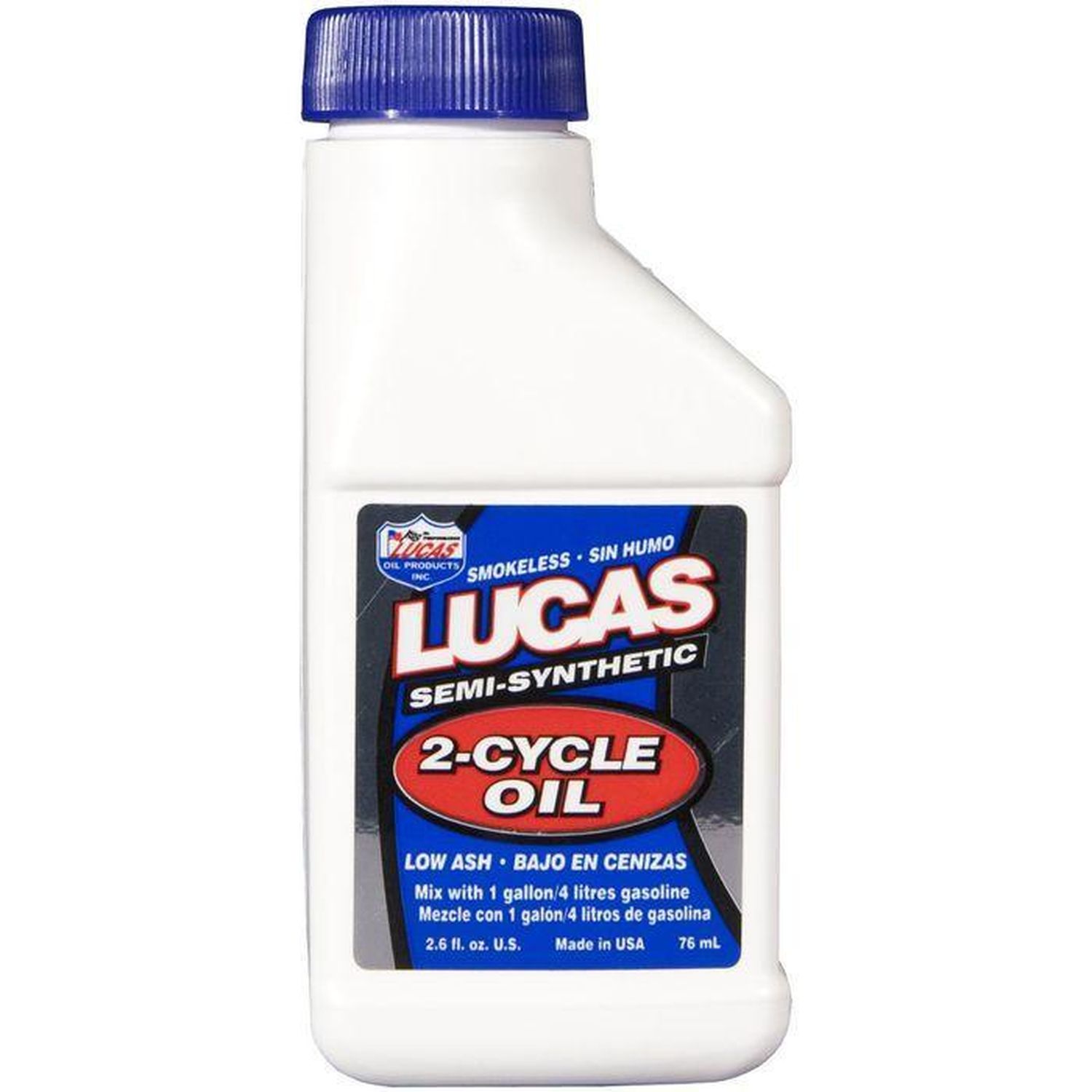 Lucas 2 Stroke Engine Oil Smokeless Synthetic Blend 2 6 Oz