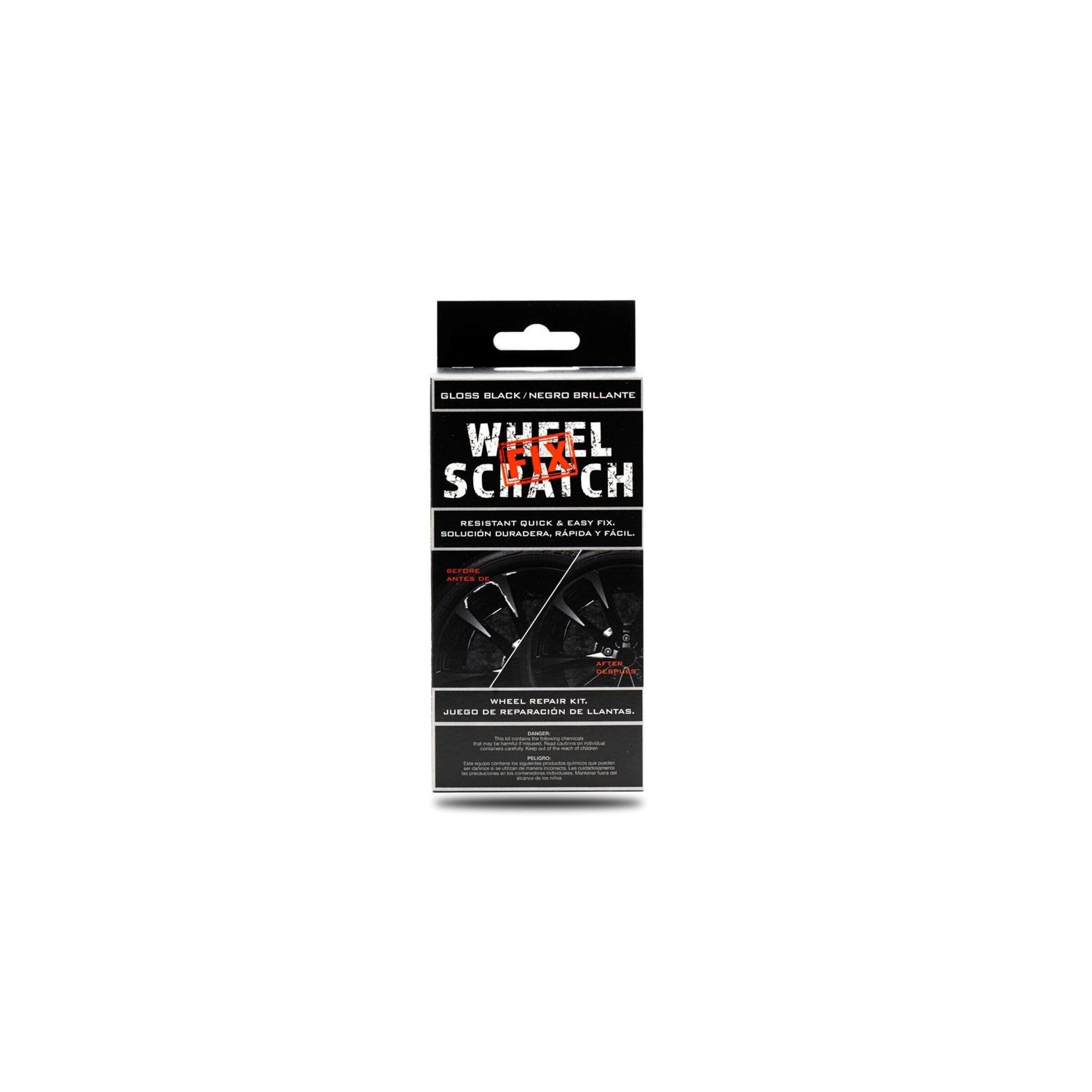 Wheel scratch fix all in one wheel touch up kit black gloss