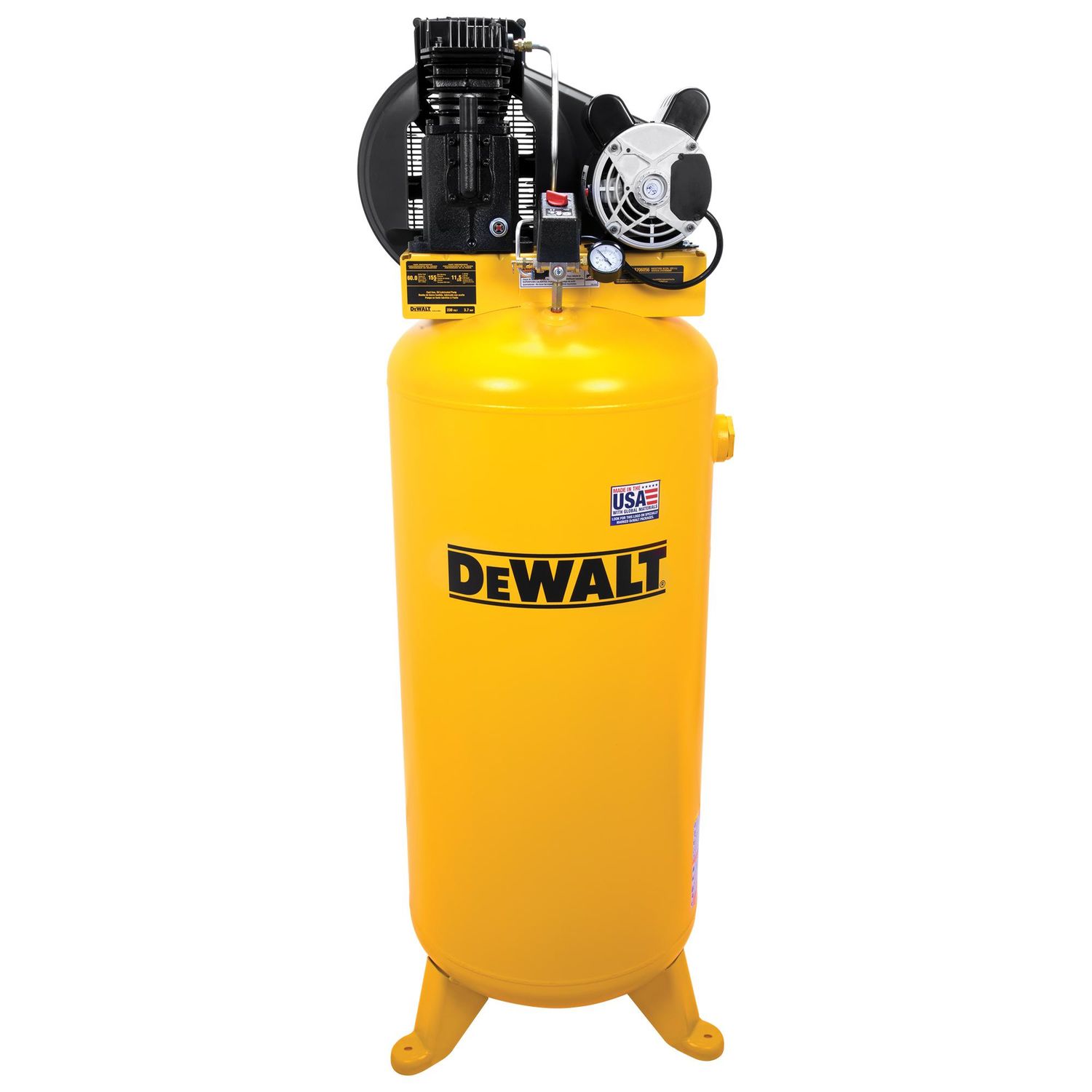 Dewalt 155 PSI Single Stage Vertical Stationary Air Compressor 60gal