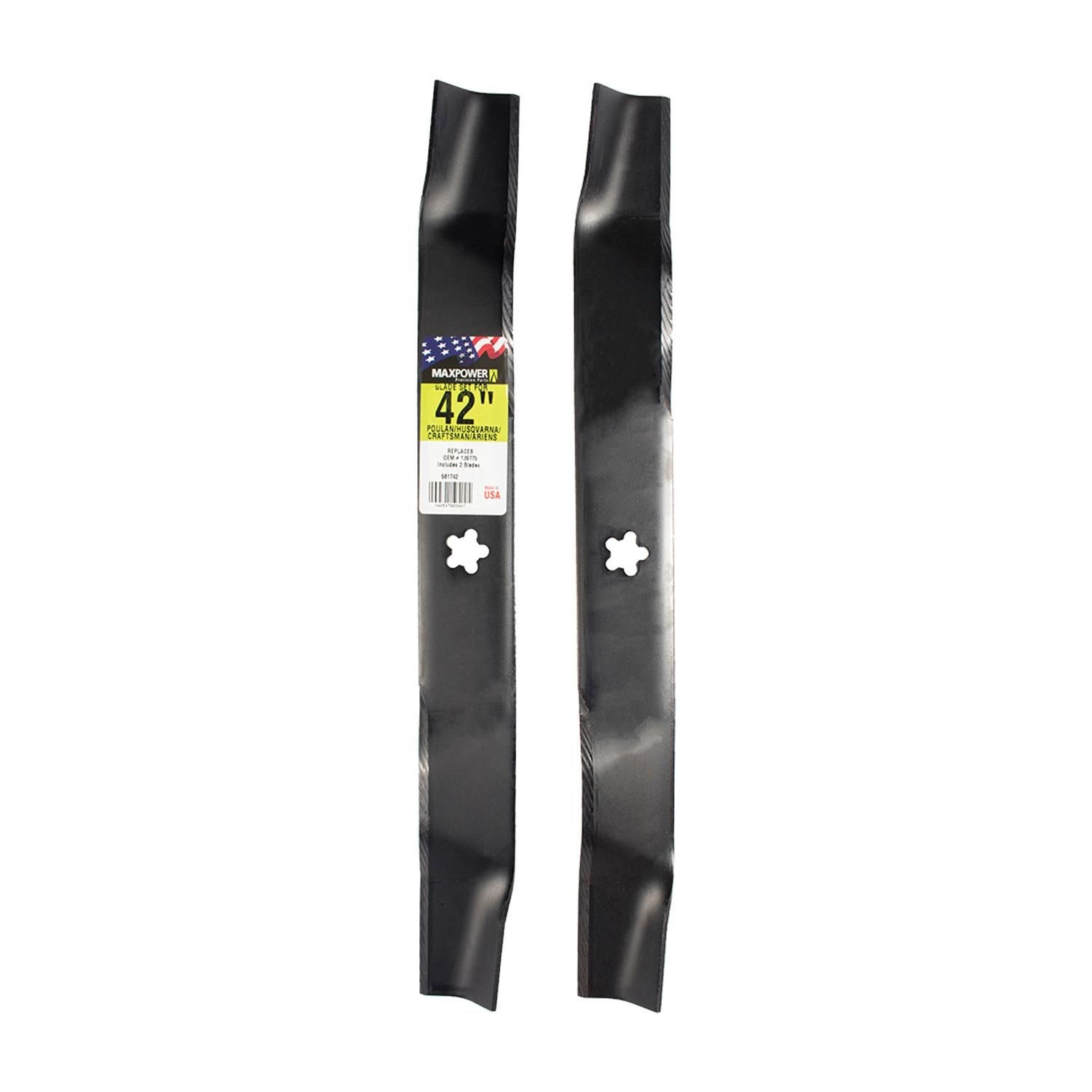 MaxPower 42 in. Cut 3In1 Mower Blade Set for Many Craftsman