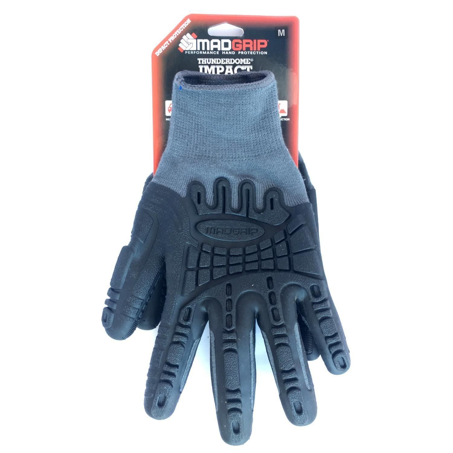 MadGrip Black DriMax High Dexterity Large Mechanic Gloves 1 Pair