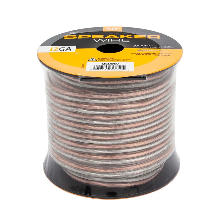 Metra Electronics Clear 12 Gauge Speaker Wire