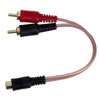 Adaptador Mini jack macho stereo a 2 x RCA hembra