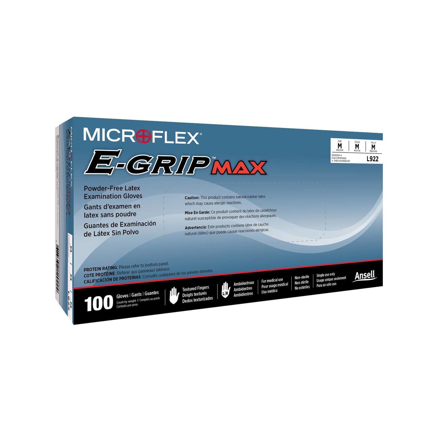 Microflex EGrip Latex Extra Large Disposable Gloves 1000 Piece