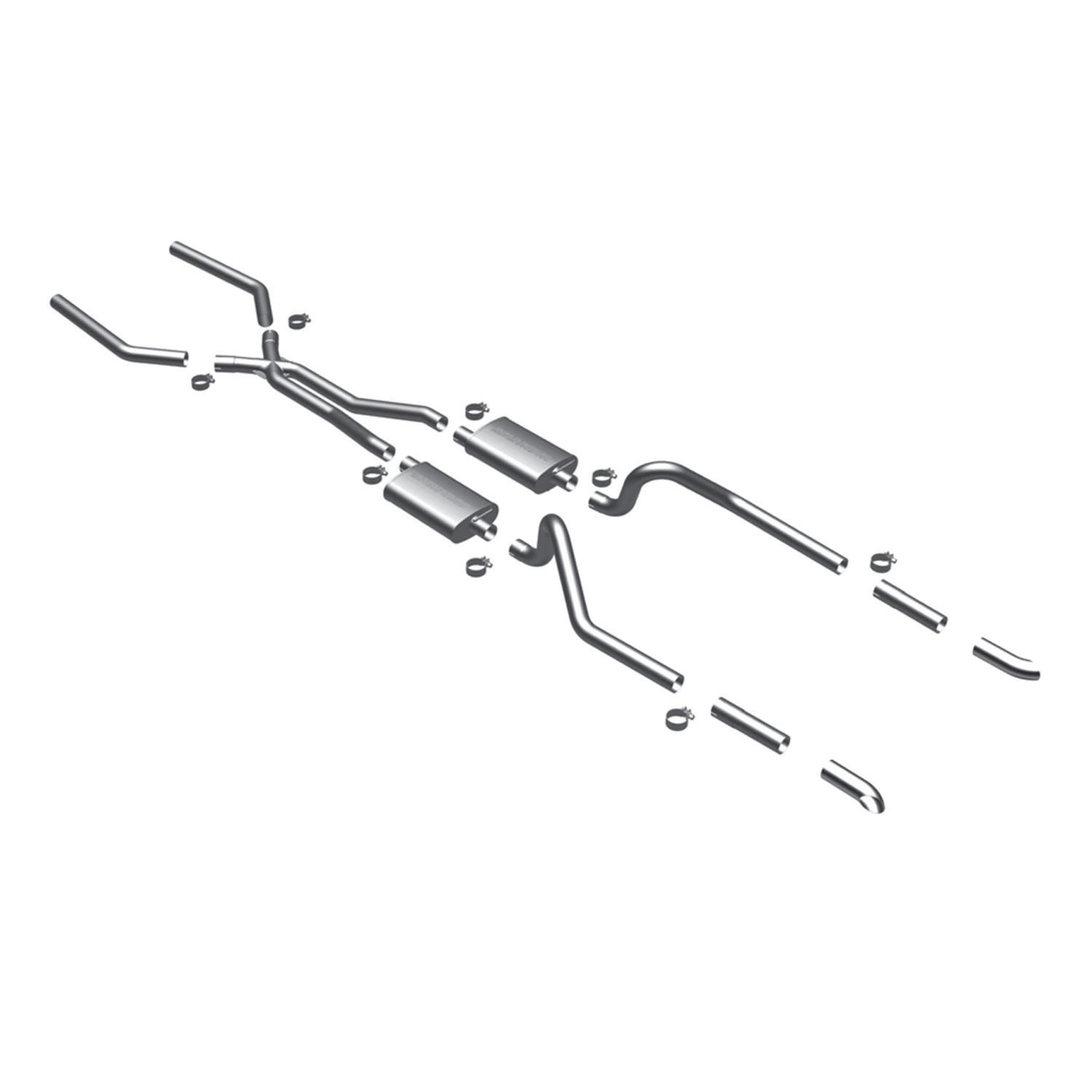 MagnaFlow Street Series Crossmember Back Performance Exhaust System Kit 15816