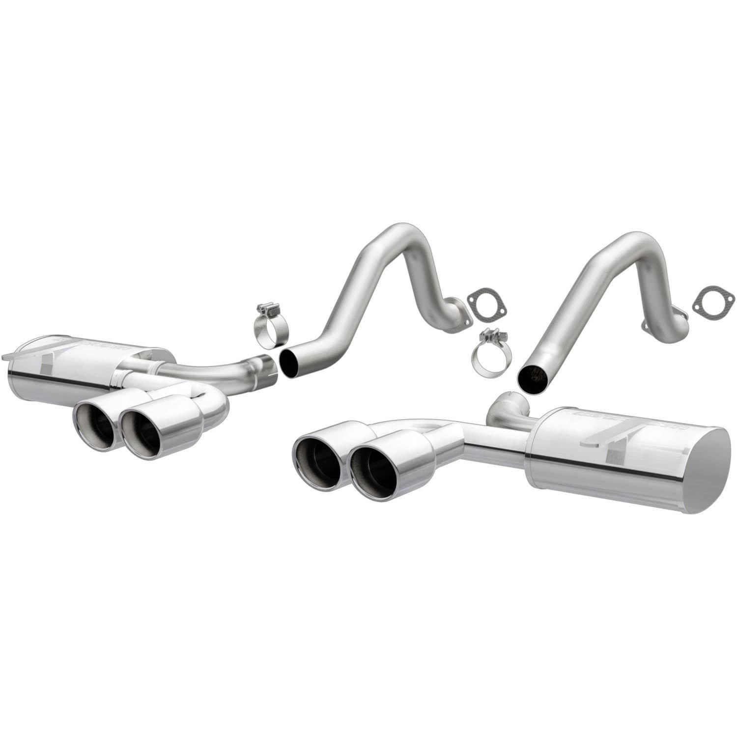 MagnaFlow Axle-Back Stainless Dual Split 4in Polished Tips 10-15 Chevr – LSD Motorsports