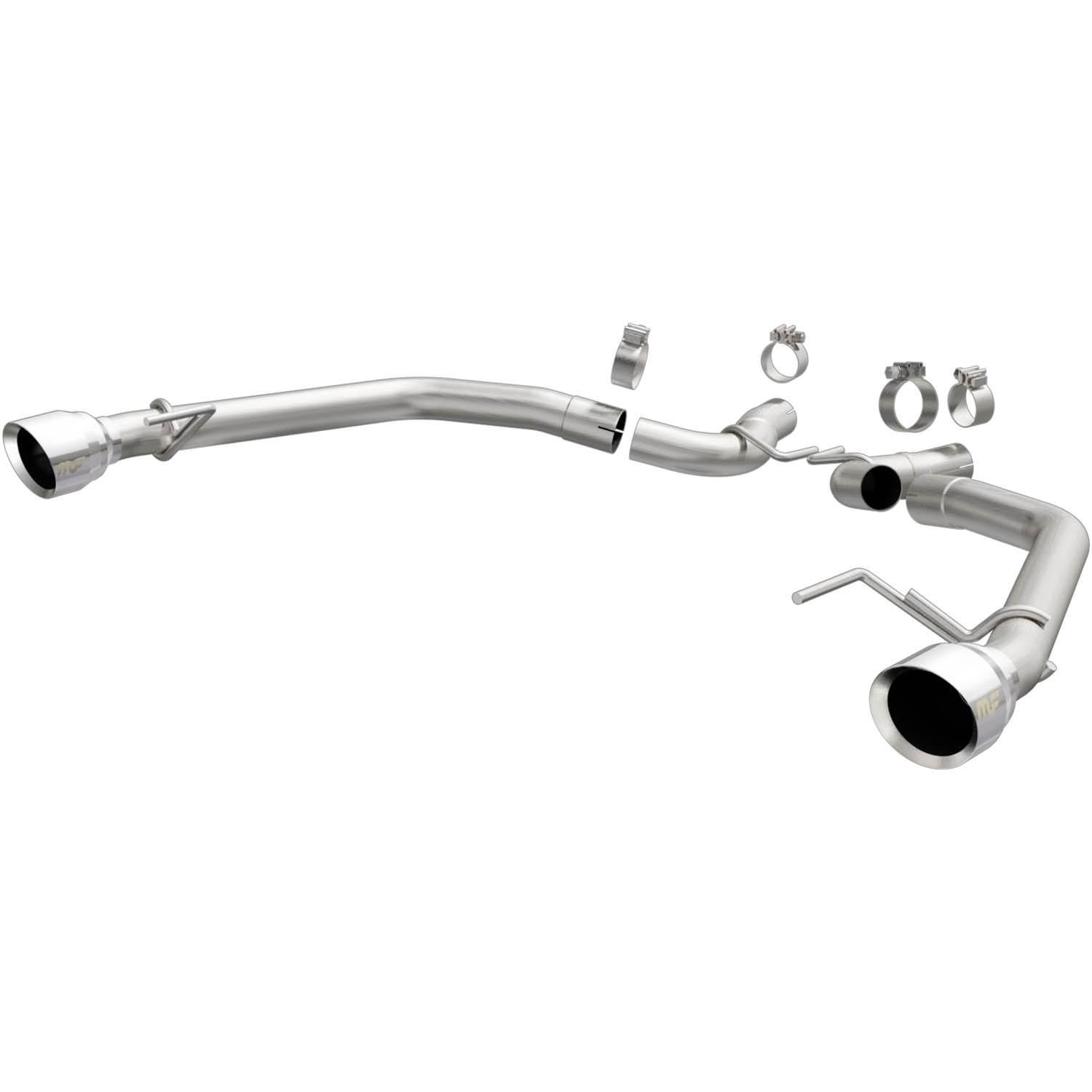 MagnaFlow Axle-Back Stainless Dual Split 4in Polished Tips 10-15 Chevr – LSD Motorsports