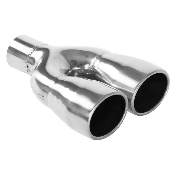 MagnaFlow Oval Dual Stainless Steel Exhaust Tail Pipe Tip