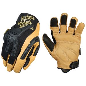 Mechanix Wear CG Heavy Duty Leather Work Gloves, Black/Brown, Large