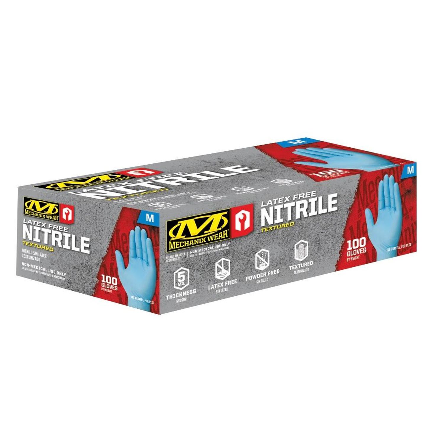 Mechanix Wear Blue Nitrile Medium Disposable Gloves 100 Piece