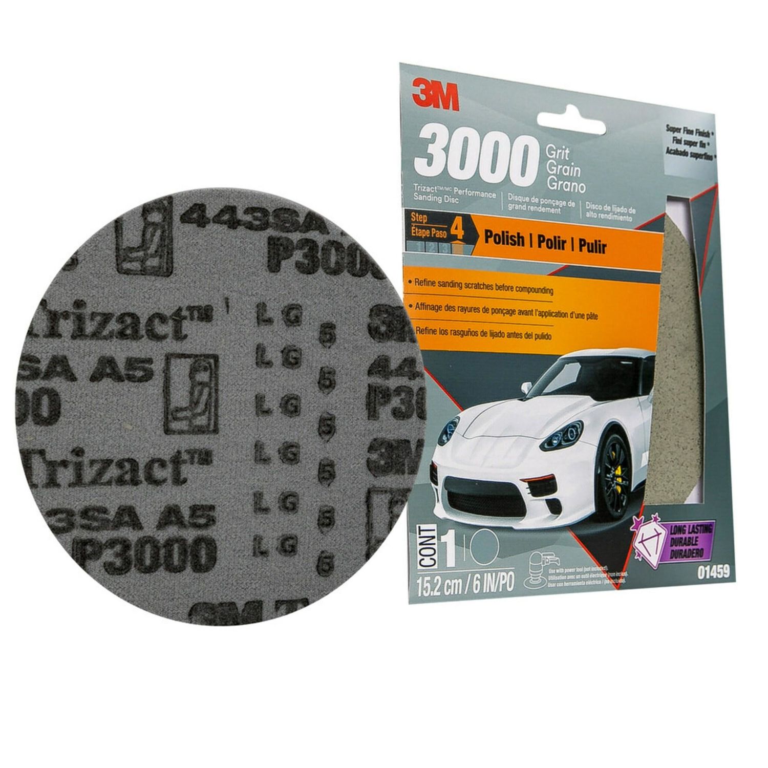 3M Trizact 3000 Fine Finishing Disc 75mm