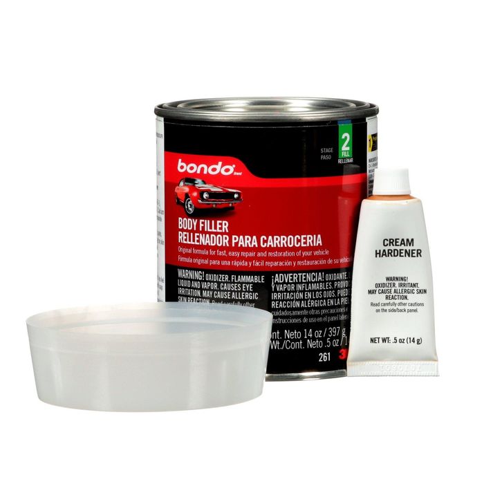 Bondo Body Filler Great For Fiberglass, Steel, Aluminum - 14 oz.