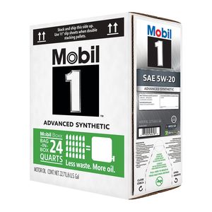 Mobil 1 Full Synthetic Engine Oil 5W-20 6 Gallon for Hyundai Equus