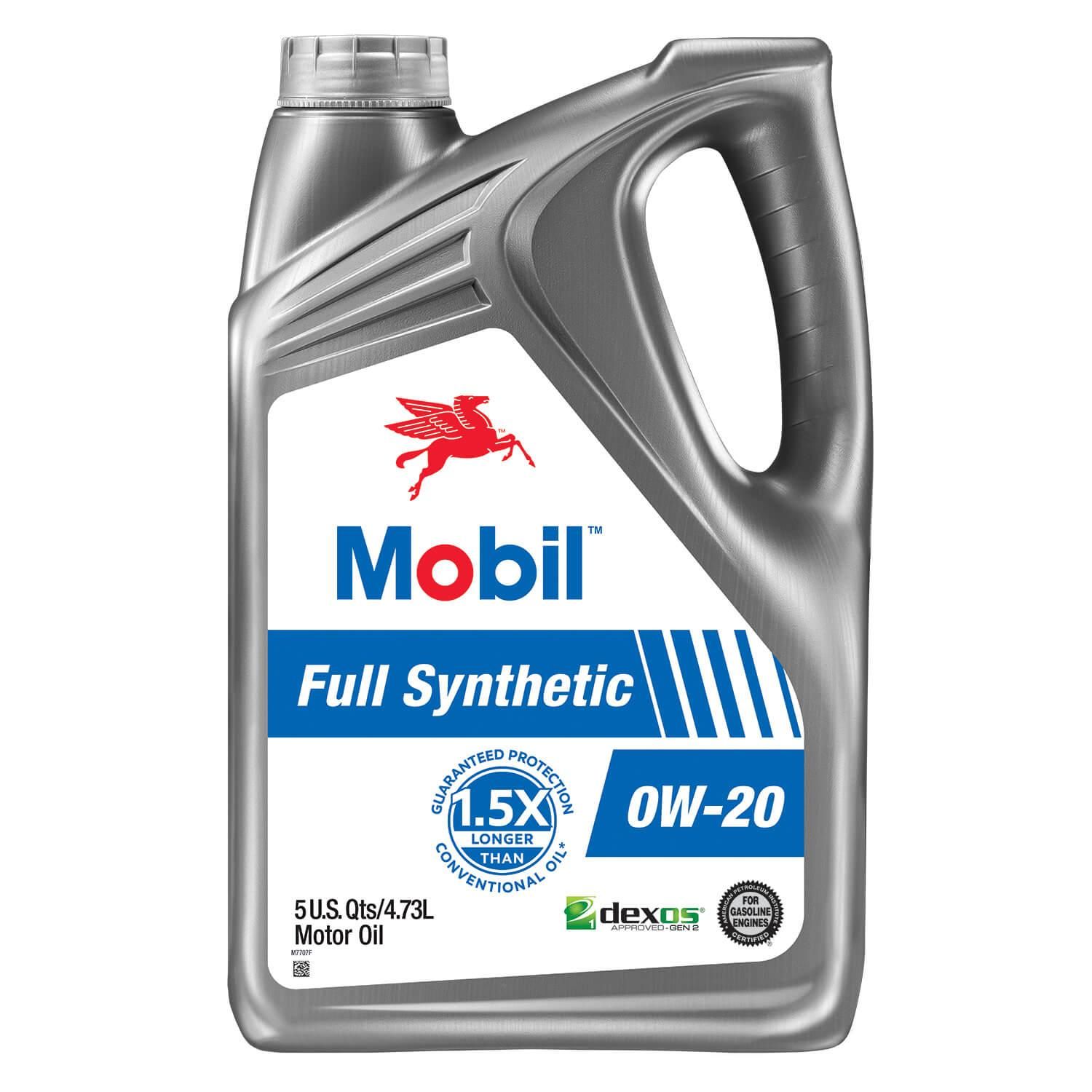 Mobil Full Synthetic 0W20 Engine Oil 5 Quart