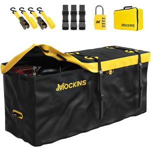 Mockins 60in x 20in x 28.5in, 20 Cu ft Yellow Waterproof Cargo Carrier Bag