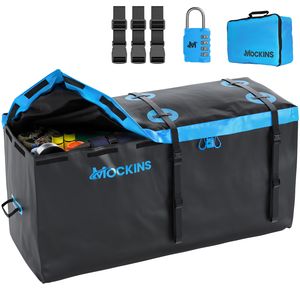 Mockins 60in x 24in x 31in, 25cu ft Blue Waterproof Cargo Carrier Bag Cargo Bag