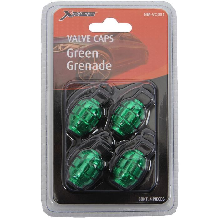 Neon Green Star Valve Stem Caps, Neon Green Tire Valve Stem Caps