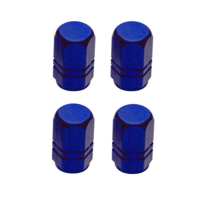 STM Titanium Valve Stem Caps Burned Blue (Set of 4)