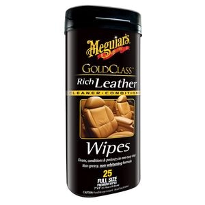 Meguiars Gold Class Rich Leather Wipes review and test results on my 370z.  