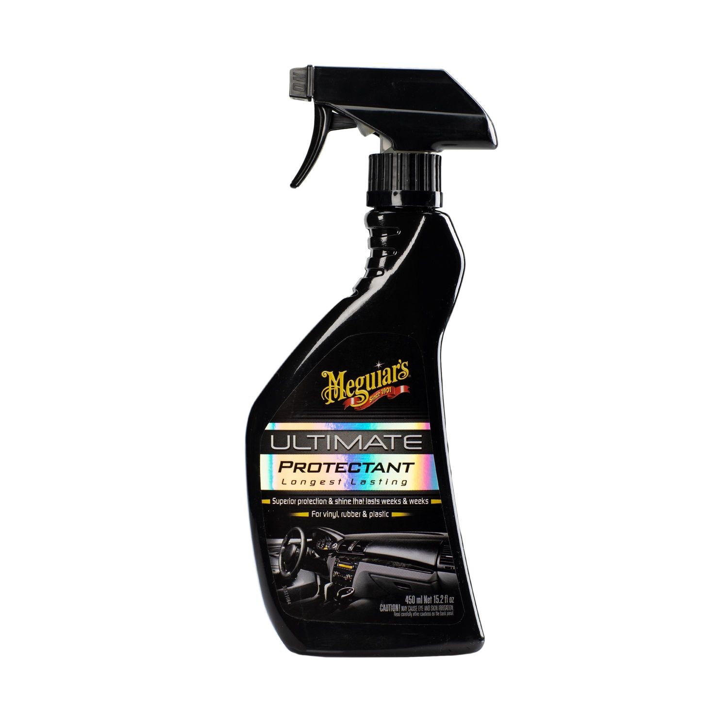 Meguiar's G15812 ULTIMATE BLACK Trim Restorer Protect Rubber & Plastic 12oz  NEW