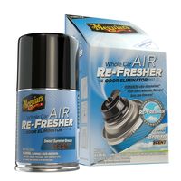  Meguiar's Whole Car Air Refresher, Odor Eliminator Spray  Eliminates Strong Vehicle Odors, Black Chrome Scent – 2 Oz Spray Bottle :  Automotive