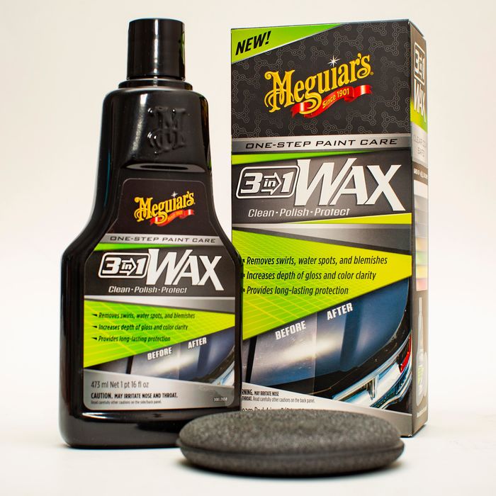 Meguiar's 3 in 1 Wax – Multiple Steps, One Easy to Use Wax 