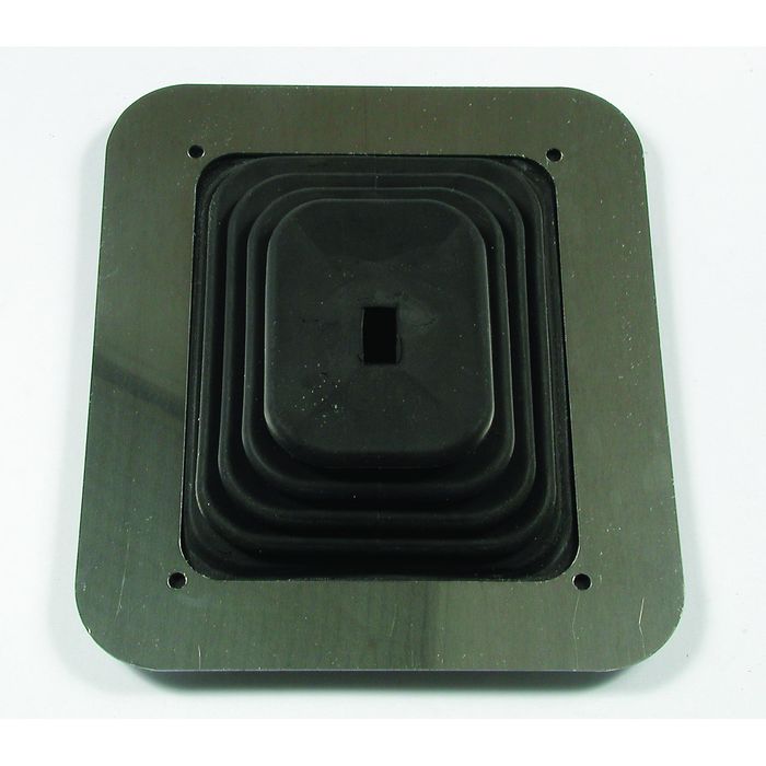 Mr Gasket 6 1/2in x 7 1/2in Plate Floor Mount Shifter Boot