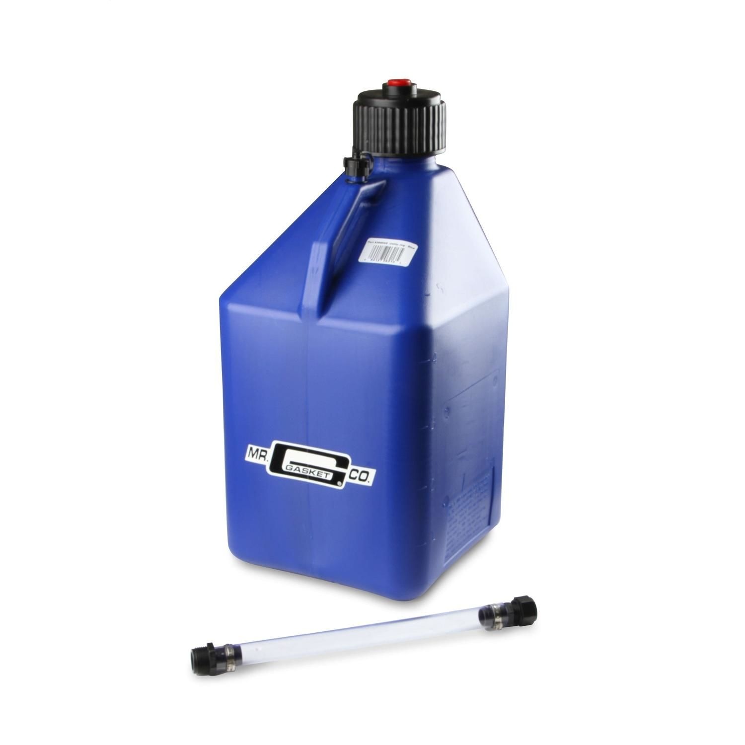 Mr. Gasket Blue Utility Jug with Square Filler Hose 5gal