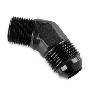 Mr. Gasket Black -12 AN Male to 3/4 in. NPT 45 Degree Adapter