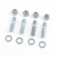 Mr. Gasket 4 pieces 1 3/8 in. Zinc Plated Carburetor Stud, Nut and Washer