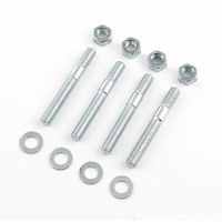 Mr. Gasket 4 pieces 2 1/2 in. Zinc Plated Carburetor Stud, Nut and Washer
