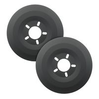 Mr Gasket Black 15in Fitting Wheel Dust Shield 2 Piece