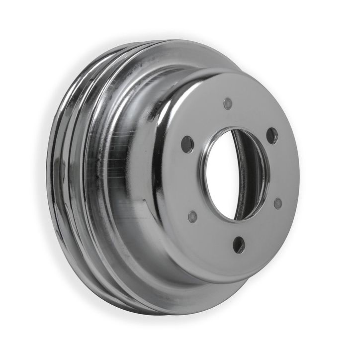 Find Polished Aluminum BBC Chevy 396-454 LWP Upper Pump Pulley 2 Groove Hot Rod In Long Beach