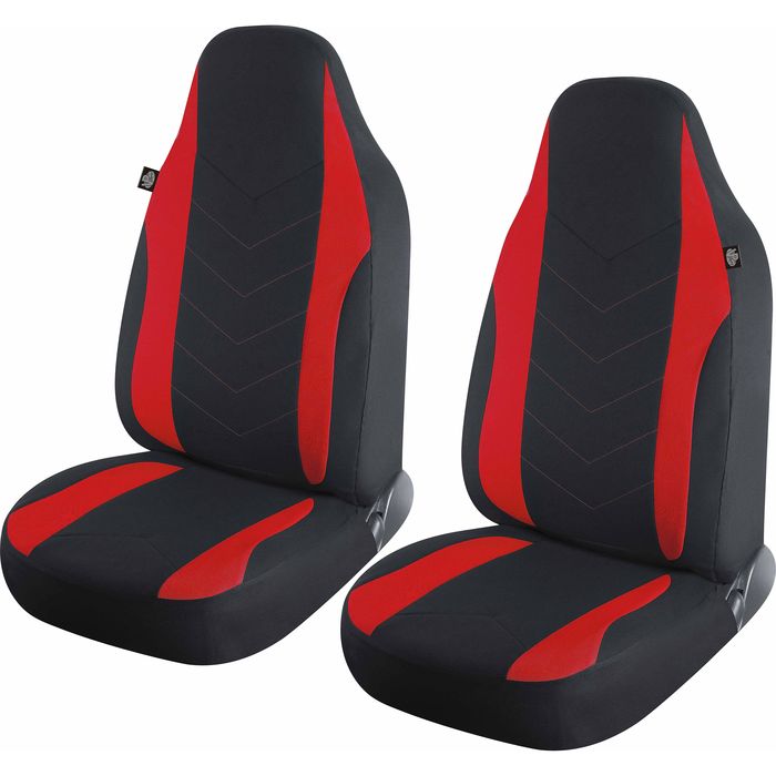 Red and black seat covers deals autozone