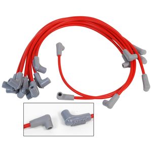 MSD 8.5mm 90 Degree Red Custom Spark Plug Wire Set for Volvo 850