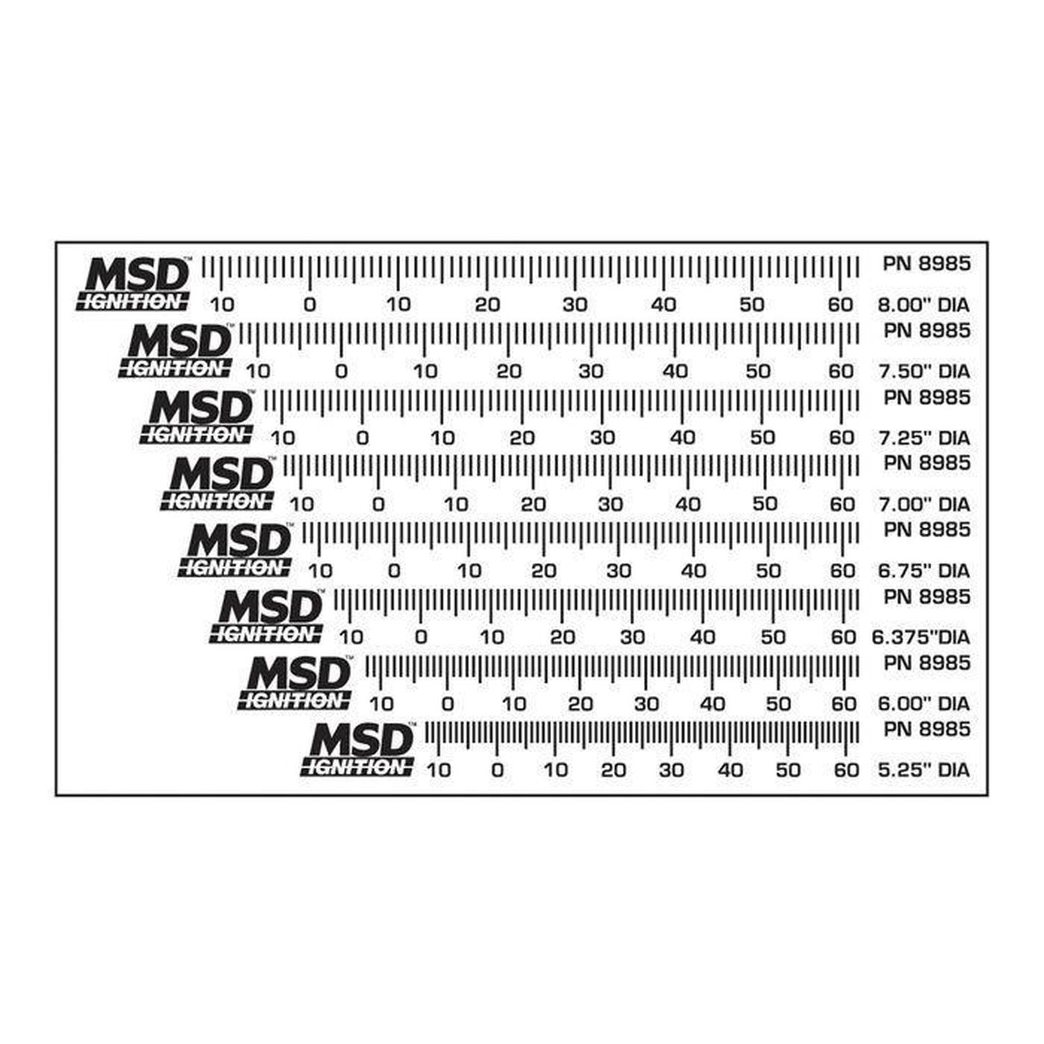 MSD Timing Tape For Harmonic Balancer