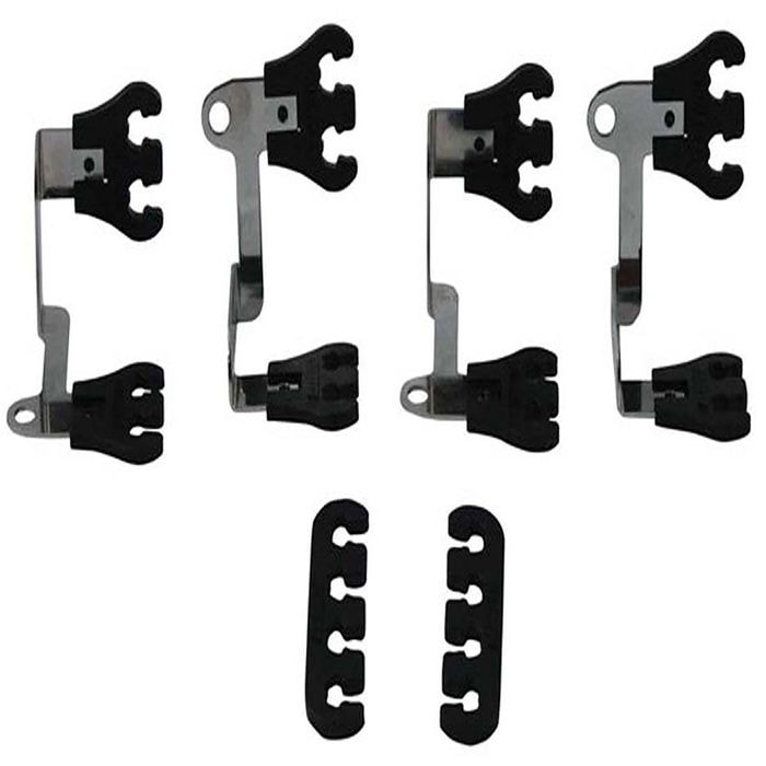 Moroso Spark Plug Wire Dividers 7mm- 9mm Wire, Eight 2-Hole Looms, Two ...