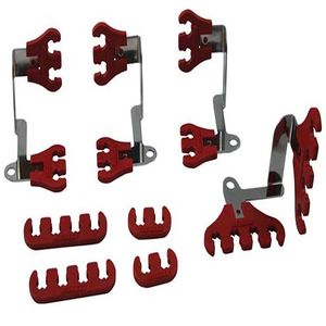 Moroso Spark Plug Wire Dividers 7mm- 9mm Wire, Two 4-Hole Wire Looms