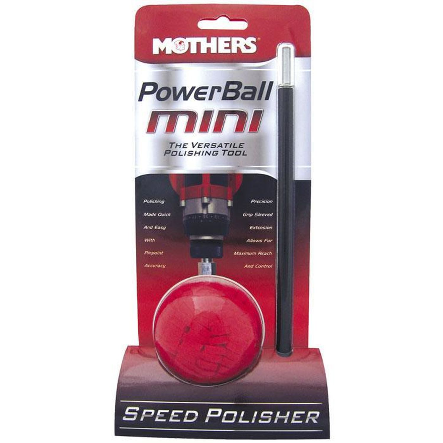 Mothers PowerBall Mini Polishing Tool with 10in Extension