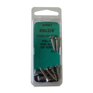 Needa Parts No.8 X 3/4in Phillips Oval Head Tap Screw