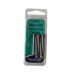 Needa Parts No.8 X 1 1/2in Phillips Oval Head Tap Screw