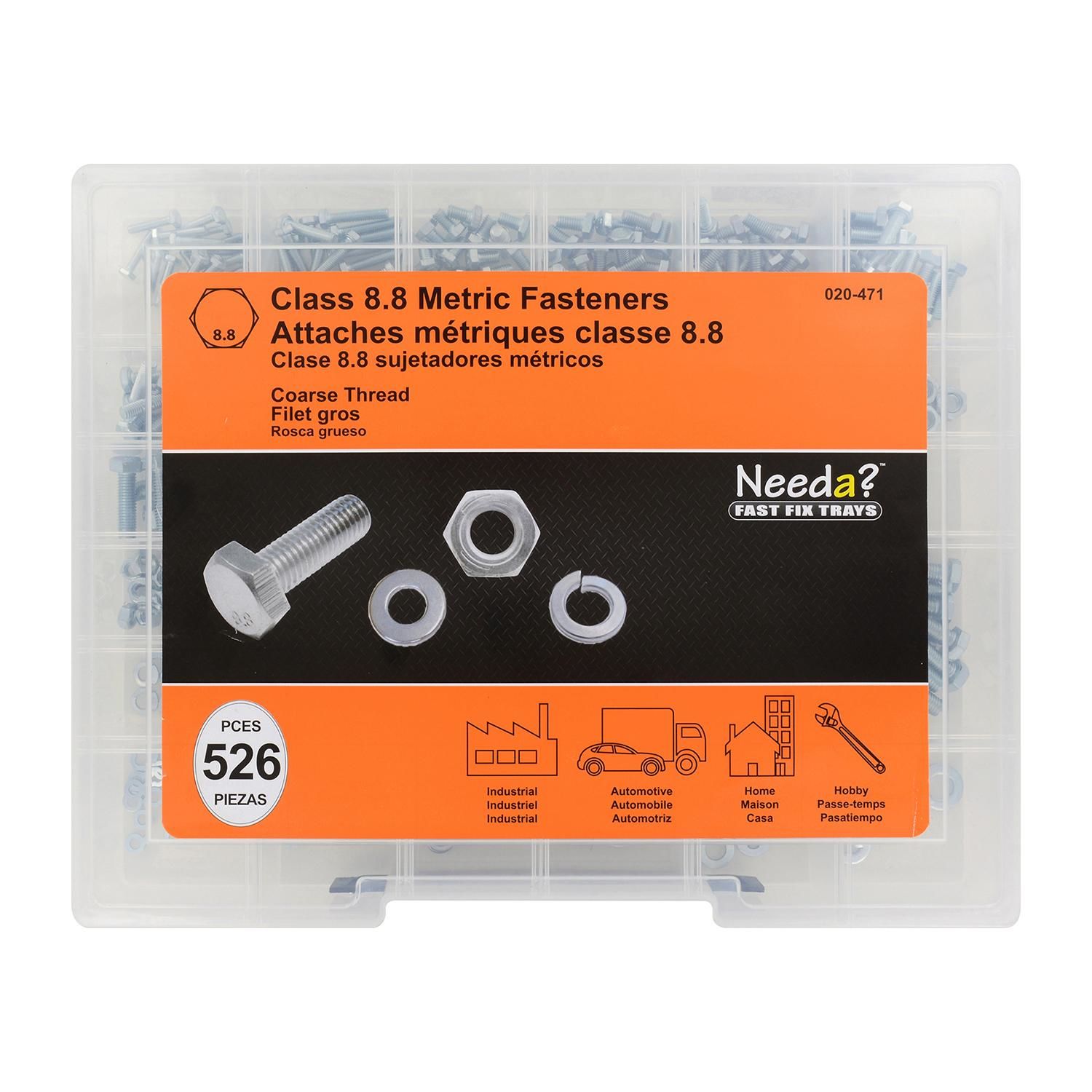 Needa Parts 020 471 Class Metric Fasteners Kit Hardware Assortment 