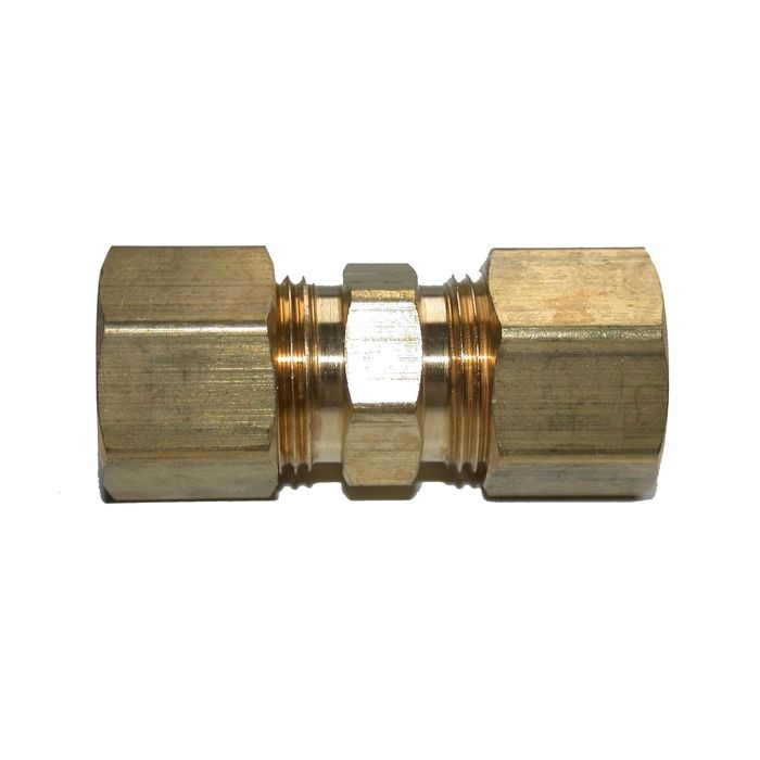 Plumbing N Parts 0.25 W x 0.375-in Brass Compression Union, Pack