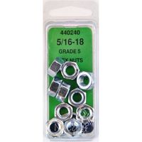 Needa Parts 5/16in- 18 Grade 5 Hex Nut 10 Piece